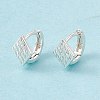 Brass Rhombus Thick Hoop Earrings for Women KK-A172-36S-2