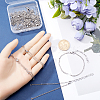 20Pcs 304 Stainless Steel Cable Chain Bracelet Making AJEW-SP0001-01-3