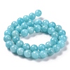 Natural Mashan Jade Round Beads Strands G-D263-8mm-XS28-5
