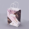 Rectangle Kraft Paper Bags with Handle DIY-I030-02A-02-1