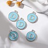Platinum Plated Alloy Enamel Charms LS-ENAM-S118-04D-P-5