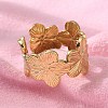304 Stainless Steel Open Cuff Ring RJEW-C067-23G-3