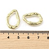 Brass Irregularity Spring Gate Rings KK-U072-43B-G-3