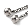 Non-Tarnish 304 Stainless Steel Adjustable Finger Ring Findings STAS-P328-06A-P-3