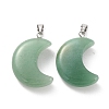 Natural Green Aventurine Pendants G-Z022-02M-2