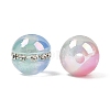 Resin Imitation Cat Eye Beads RESI-P046-04A-M-2
