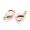 Brass Lobster Claw Clasps KK-YW0004-01C-RG-2