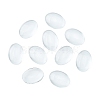 Transparent Oval Glass Cabochons GGLA-R022-18x13-5