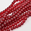 Baking Paint Transparent Glass Bead Strands GLAA-S031-4mm-14-1