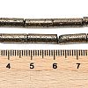 Electroplated Natural Lava Rock Beads Strands G-K388-03B-07-4