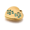 304 Stainless Steel Rhinestone Pendants STAS-R159-55G-04-2