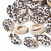 Printed Natural Cowrie Shell Beads X-SSHEL-R047-01-B02-1