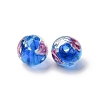 Luminous Handmade Glod Sand Lampwork Beads Strands LAMP-B028-03O-10mm-6