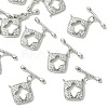 SHEGRACE Bras Micro Pave Clear Cubic Zirconia Toggle Clasps XGRQ5F903-817P-1