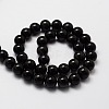 Natural Obsidian Round Beads Strands X-G-E329-6mm-37-2