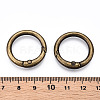 Alloy Spring Gate Rings AJEW-WH0129-48B-AB-3