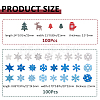 200Pcs Printed Wooden Buttons WOOD-FH0002-46-2