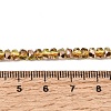 Electroplate Glass Beads Strands GLAA-Q105-03-06-4