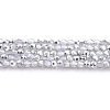 Transparent Electroplate Glass Beads Strands LS-GLAA-H021-01A-HP06-2