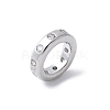 Brass Micro Pave Cubic Zirconia European Beads KK-K399-14P-01-2