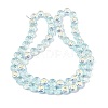 Electroplate Baking Paint Transparent Glass Beads Strands GL-CBA2ED2-05G-2
