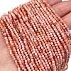 Natural Pink Aventurine Beads Strands G-M438-A09-02-1