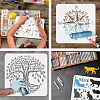 Plastic Drawing Painting Stencils Templates DIY-WH0396-0117-4