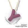 Alloy Initial Pendant Necklaces RS8745-25-1