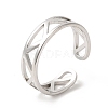 Non-Tarnish 201 Stainless Steel Ring RJEW-E063-02P-1