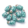 Handmade Porcelain Beads X-CFA267Y-3