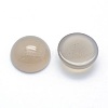 Natural Grey Agate Cabochons G-P393-R46-14.5mm-2
