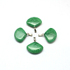 Fan Natural & Synthetic Mixed Stone Pendants G-Q358-M-3