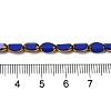 Electroplate Glass Beads Strands EGLA-P061-02A-01-4