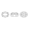 Preciosa® MAXIMA Crystal Sew-On Cups LS-Y-PRC-SB8-00030-G-2