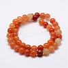Natural Red Aventurine Bead Strands G-P257-02-8mm-2