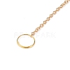 Wire Wrapped Natural Rose Quartz Moon with Tree of Life Pendant Decorations HJEW-K046-07G-05-5