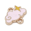 Alloy Enamel Star Cloud Connector Charms PALLOY-V001-04A-2