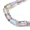Electroplate Glass Beads Strands EGLA-L045-F-HR01-3