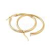 PVD Vacuum Plating 201 Stainless Steel Hoop Earrings with 304 Stainless Steel Pins for Women EJEW-D279-12G-04-2