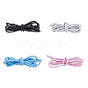 SUPERFINDINGS 4 Pairs 4 Colors Polyester Athletic Shoelace DIY-FH0005-44-1