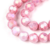 Anti-Tarnish Electroplate Glass Beads Strands EGLA-T021-8mm-15-03-3