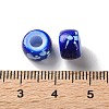 Spray Painted ABS Plastic European Beads KY-G033-01A-06-3
