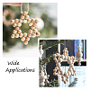Elecrelive 2Pcs 2 Style Christmas Theme Wood Pendant Decorations HJEW-EL0001-01B-5