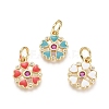 Golden Plated Brass Charms ZIRC-L086-002-1