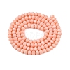 Opaque Solid Color Imitation Jade Glass Beads Strands EGLA-A044-P3mm-D33-3