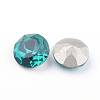 Pointed Back & Back Plated Glass Rhinestone Cabochons X-RGLA-J012-8mm-229-3