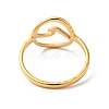 Ion Plating(IP) 201 Stainless Steel Sea Wave Finger Ring for Women RJEW-G266-28G-2