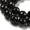 Natural Black Agate Round Beads Strand G-L084-10mm-28-3