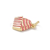 Brass Enamel Pendants KK-B155-05G-02-3