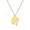 Cute Cartoon Animal 304 Stainless Steel Pendant Necklaces QV5065-3-1
